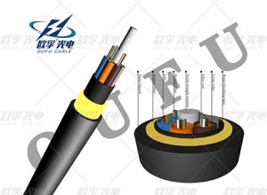 ADSS single PE sheath medium non-metal aramid yarn outdoor optic fiber cable.